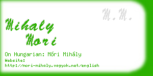 mihaly mori business card